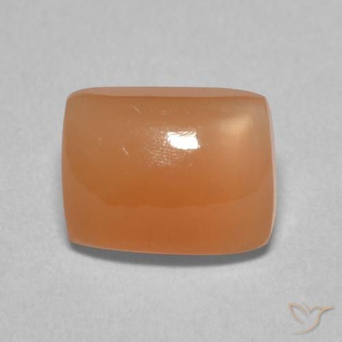 2.42ct Naturale Cantalupo Arancia Pietra di luna, Cuscino, Traslucido