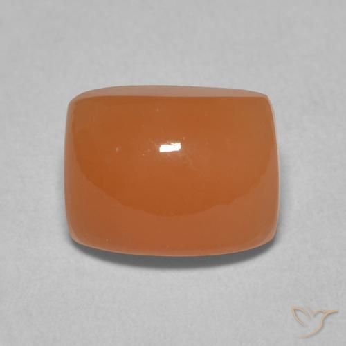 2.75ct Naturale Arancio Medio Pietra di luna, Cuscino, Traslucido