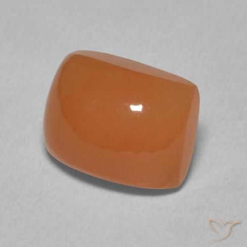 Pietra di luna Arancio Medio naturale da 2.75 ct, Cuscino, Traslucido