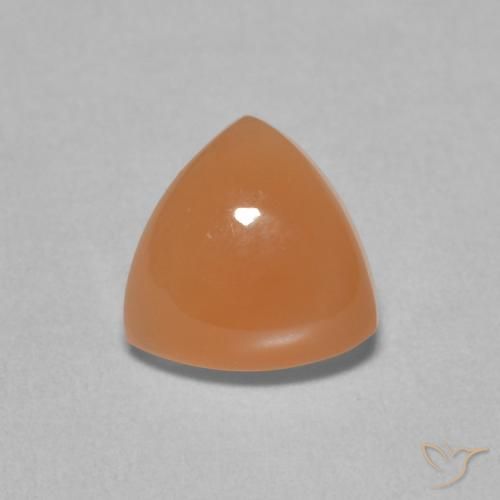 1.71ct Naturale Arancione rossastra Pietra di luna, Taglio trillion, Traslucido