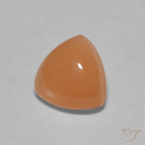 Pietra di luna Arancione rossastra naturale da 1.71 ct, Taglio trillion, Traslucido
