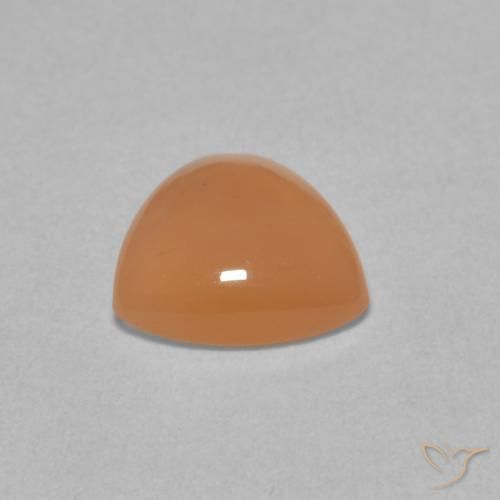 Pietra di luna Pesca naturale da 1.50 ct, Taglio trillion, Traslucido