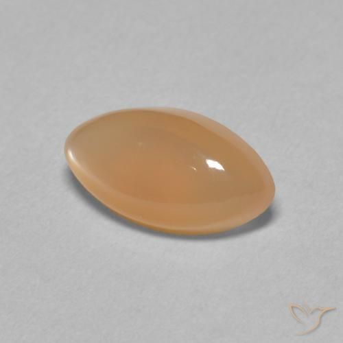 Pietra di luna Pesca naturale da 1.62 ct, Taglio marquise, Traslucido