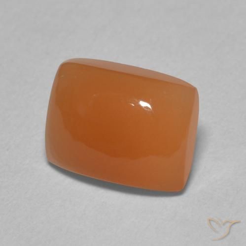 Pietra di luna Arancione rossastra naturale da 2.26 ct, Cuscino, Traslucido
