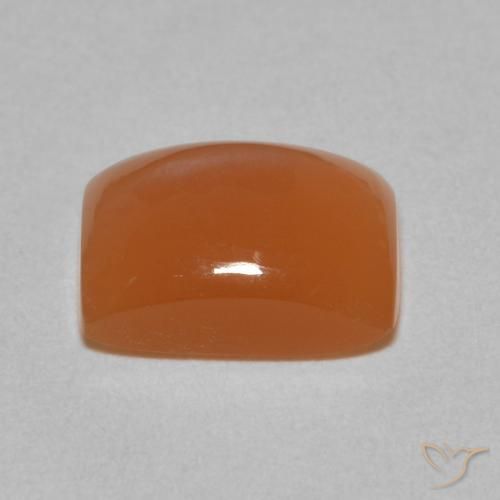 Pietra di luna Arancione rossastra naturale da 2.26 ct, Cuscino, Traslucido