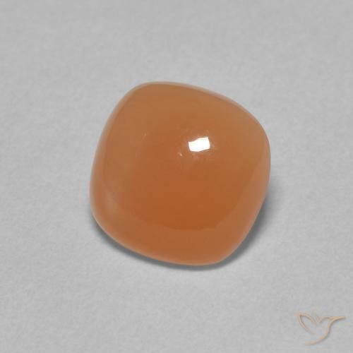 Pietra di luna Arancione chiaro naturale da 1.65 ct, Cuscino, Traslucido
