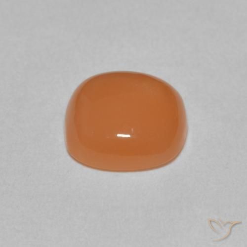 Pietra di luna Arancione chiaro naturale da 1.65 ct, Cuscino, Traslucido
