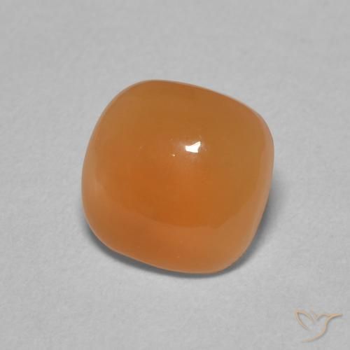 Pietra di luna Arancione chiaro naturale da 2.00 ct, Cuscino, Traslucido