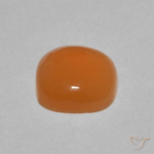 Pietra di luna Arancione chiaro naturale da 2.00 ct, Cuscino, Traslucido