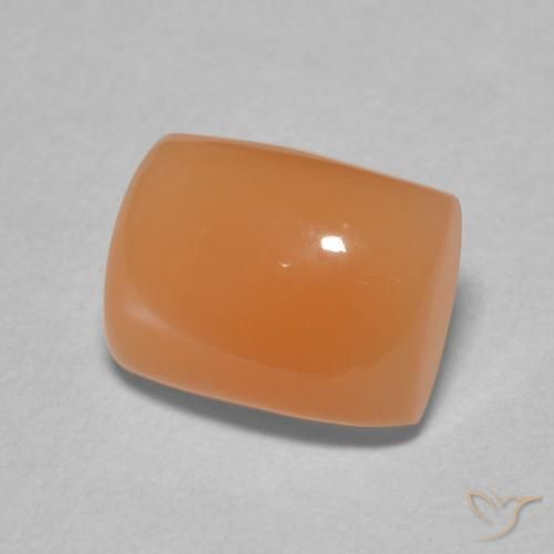 Pietra di luna Arancio rossastro chiaro naturale da 2.59 ct, Cuscino, Traslucido