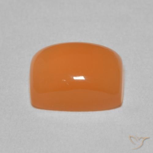 Pietra di luna Arancio rossastro chiaro naturale da 2.59 ct, Cuscino, Traslucido