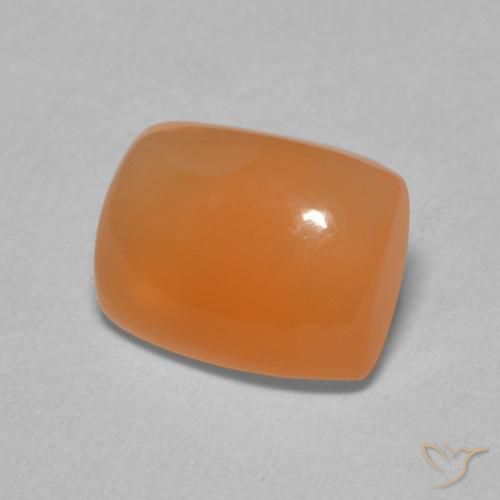 Pietra di luna Arancio Medio naturale da 2.05 ct, Cuscino, Traslucido