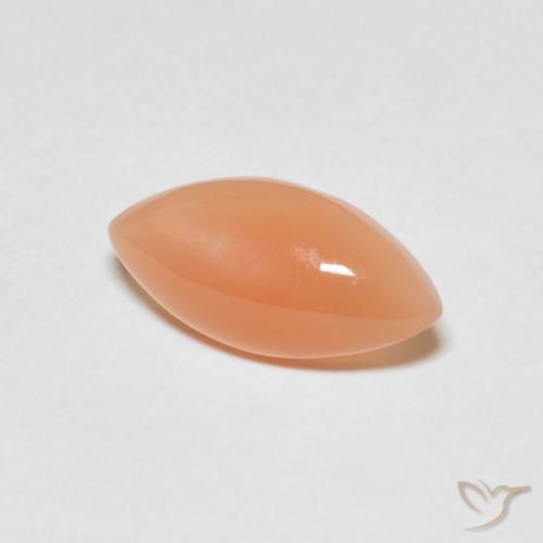 Pietra di luna Arancione chiaro naturale da 2.48 ct, Taglio marquise, Traslucido