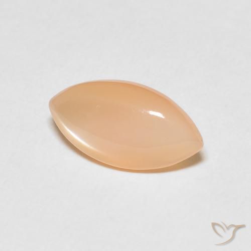 Pietra di luna Medium Light-Orange naturale da 2.45 ct, Taglio marquise, Traslucido