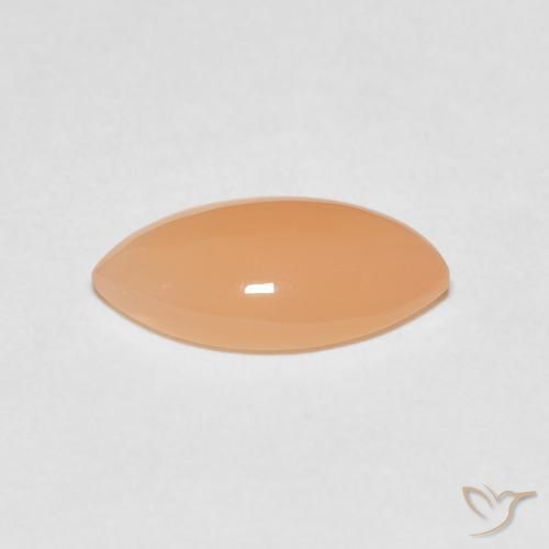 Pietra di luna Medium Light-Orange naturale da 2.45 ct, Taglio marquise, Traslucido