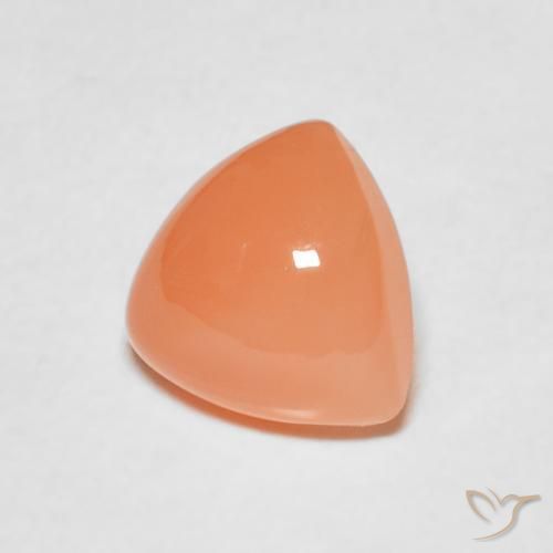 Pietra di luna Arancione chiaro naturale da 1.80 ct, Taglio trillion, Traslucido