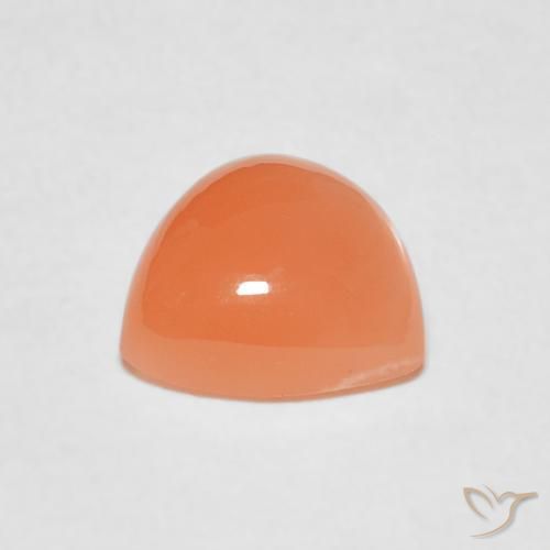 Pietra di luna Arancione chiaro naturale da 1.80 ct, Taglio trillion, Traslucido