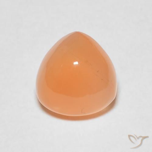 1.85ct Naturale Medium Light-Orange Pietra di luna, Taglio trillion, Traslucido