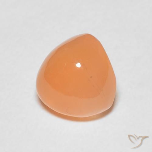 Pietra di luna Medium Light-Orange naturale da 1.85 ct, Taglio trillion, Traslucido