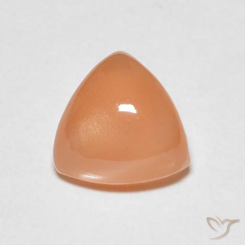 1.98ct Naturale Pesca Pietra di luna, Taglio trillion, Traslucido