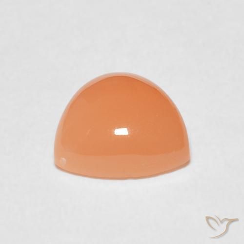 Pietra di luna Pesca naturale da 1.77 ct, Taglio trillion, Traslucido