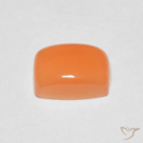 Pietra di luna Arancio Medio naturale da 2.51 ct, Cuscino, Traslucido