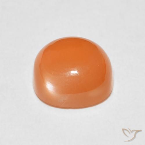 Pietra di luna Arancione rossastra naturale da 2.41 ct, Cuscino, Traslucido