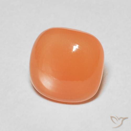 Pietra di luna Pesca naturale da 1.80 ct, Cuscino, Traslucido
