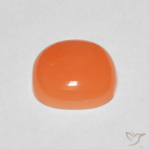 Pietra di luna Pesca naturale da 1.80 ct, Cuscino, Traslucido