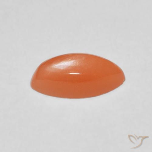 Pietra di luna Arancione chiaro naturale da 1.09 ct, Taglio marquise, Traslucido