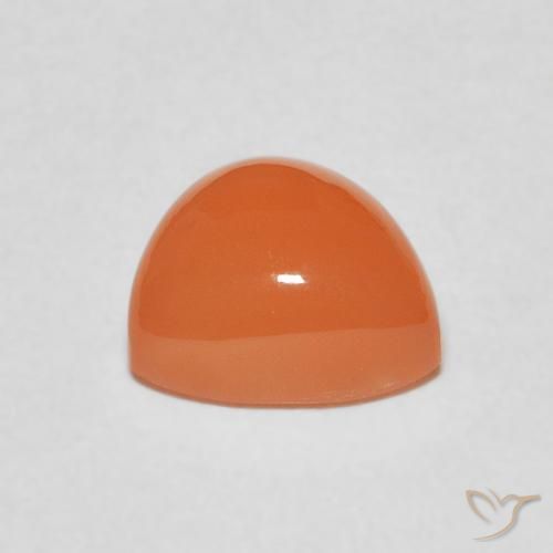 Pietra di luna Arancione rossastra naturale da 2.04 ct, Taglio trillion, Traslucido