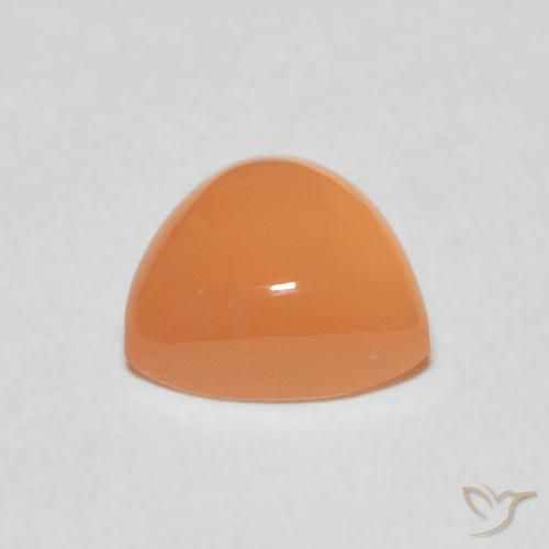 Pietra di luna Arancione chiaro naturale da 1.86 ct, Taglio trillion, Traslucido
