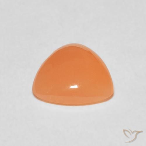 Pietra di luna Medium Light-Orange naturale da 1.27 ct, Taglio trillion, Traslucido