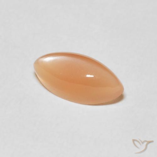Pietra di luna Medium Light-Orange naturale da 1.27 ct, Taglio marquise, Traslucido