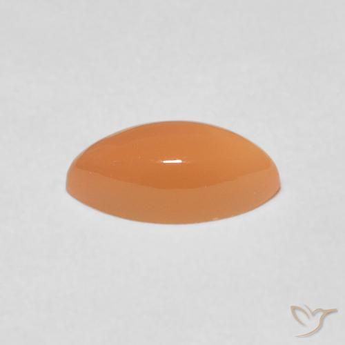 Pietra di luna Medium Light-Orange naturale da 1.27 ct, Taglio marquise, Traslucido