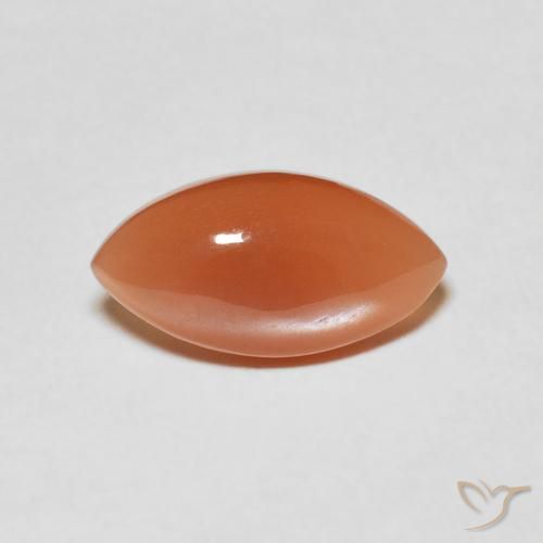 2.80ct Naturale Arancio Medio Pietra di luna, Taglio marquise, Traslucido, Photo A