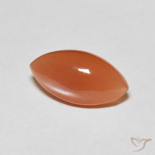 Pietra di luna Arancio Medio naturale da 2.80 ct, Taglio marquise, Traslucido