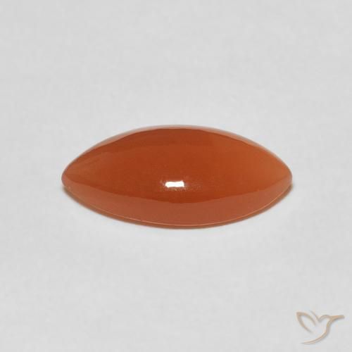 Pietra di luna Arancio Medio naturale da 2.80 ct, Taglio marquise, Traslucido