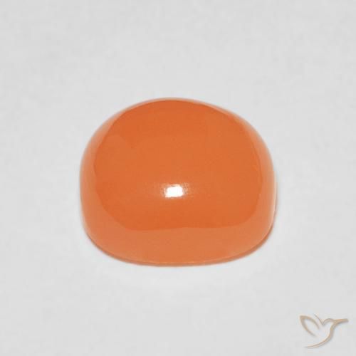 Pietra di luna Arancione chiaro naturale da 2.17 ct, Cuscino, Traslucido