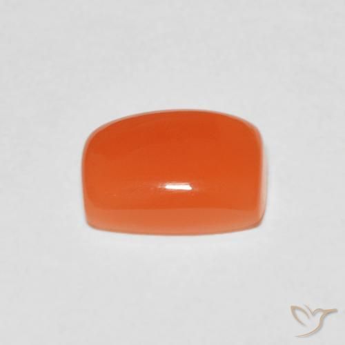 Pietra di luna Arancia Albicocca tiepida Warm naturale da 2.09 ct, Cuscino, Traslucido