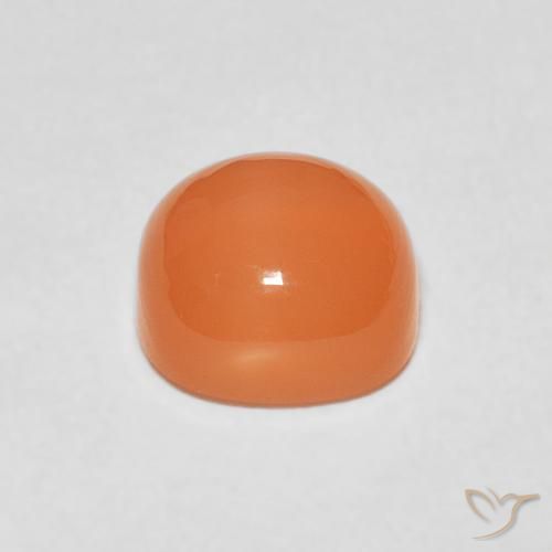 Pietra di luna Arancio rossastro chiaro naturale da 2.42 ct, Cuscino, Traslucido