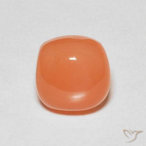 2.48ct Naturale Arancio Medio Pietra di luna, Cuscino, Traslucido