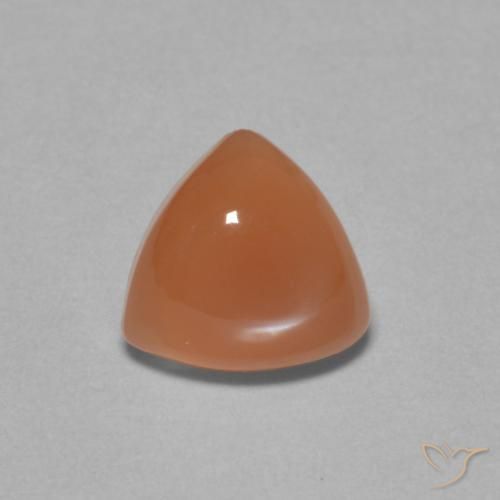 1.61ct Naturale Arancione scuro Pietra di luna, Taglio trillion, Traslucido