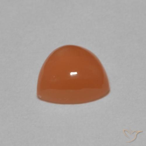 Pietra di luna Arancione scuro naturale da 1.61 ct, Taglio trillion, Traslucido