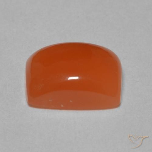 Pietra di luna Arancione rossastra naturale da 2.39 ct, Cuscino, Traslucido