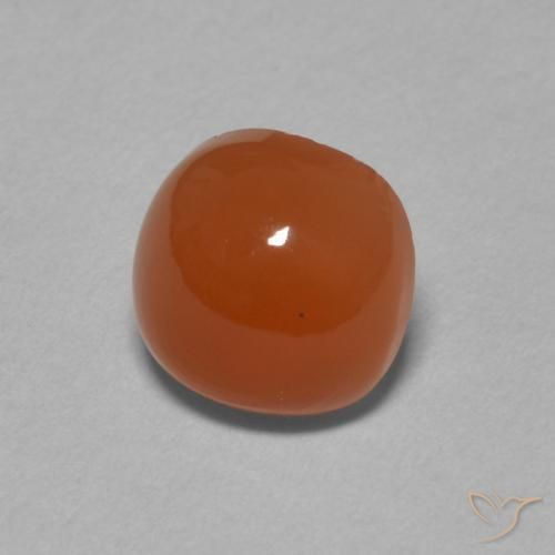 Pietra di luna Arancione rossastra naturale da 2.20 ct, Cuscino, Traslucido