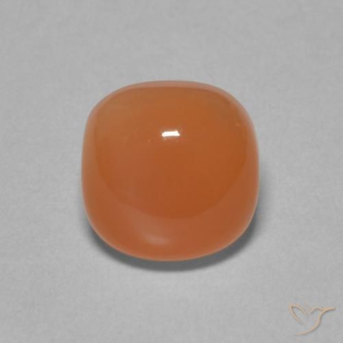 2.37ct Naturale Arancio Medio Pietra di luna, Cuscino, Traslucido