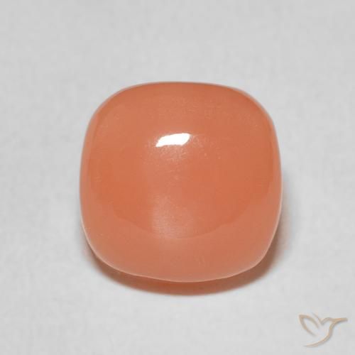 2.32ct Naturale Cantalupo Arancia Pietra di luna, Cuscino, Traslucido