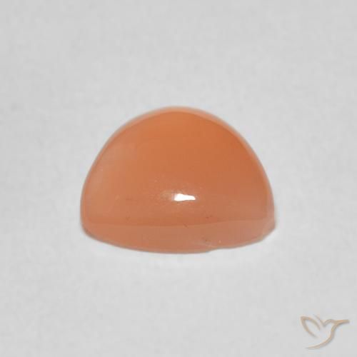 Pietra di luna Arancio Medio naturale da 1.35 ct, Taglio trillion, Traslucido