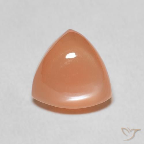 1.98ct Naturale Arancio Medio Pietra di luna, Taglio trillion, Traslucido